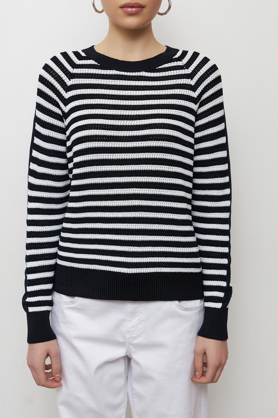 Пуловер Monari в полоску