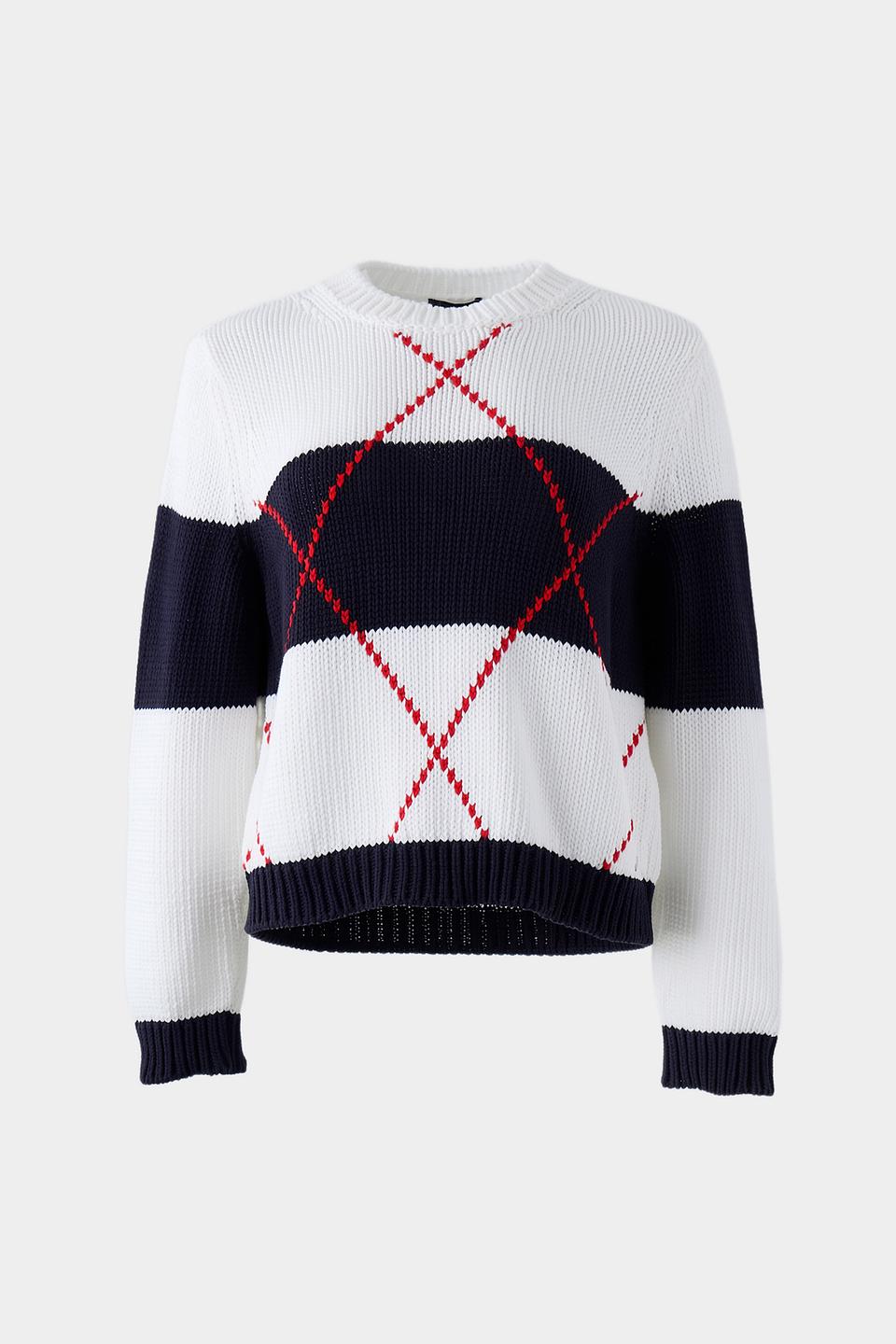 Пуловер Monari в полоску