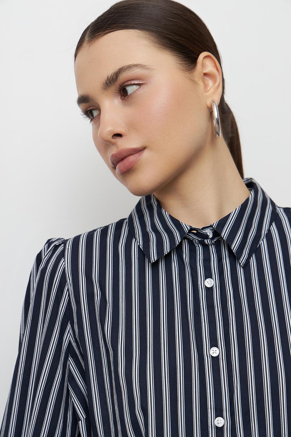 Блуза Monari в полоску с вышивкой