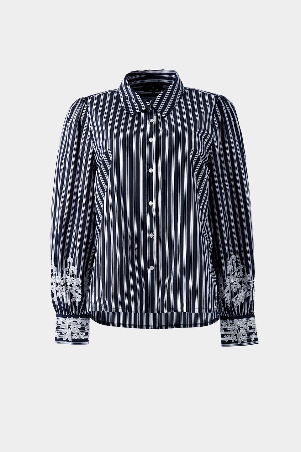 Блуза Monari в полоску с вышивкой