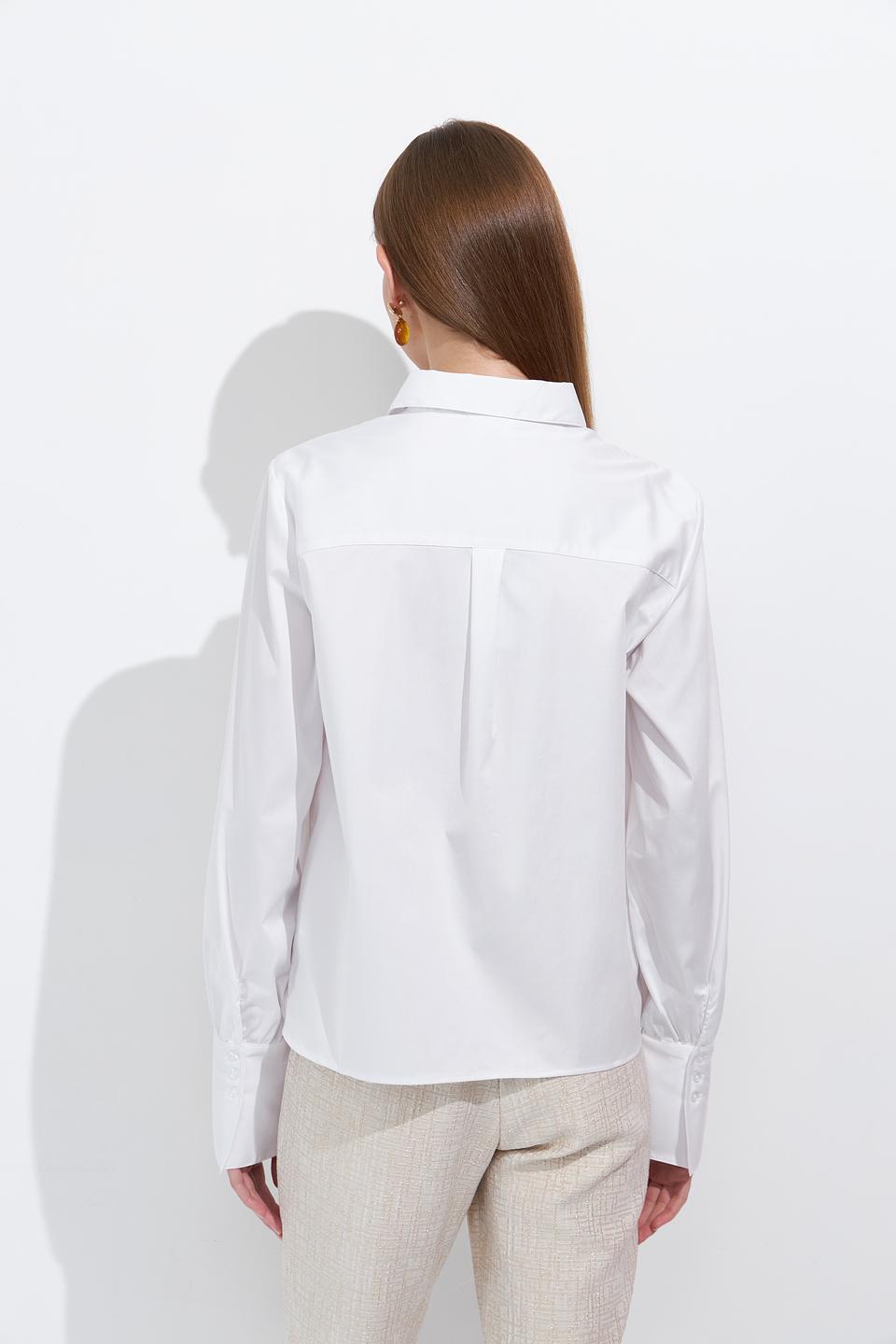 Блуза Monari белая с карманом