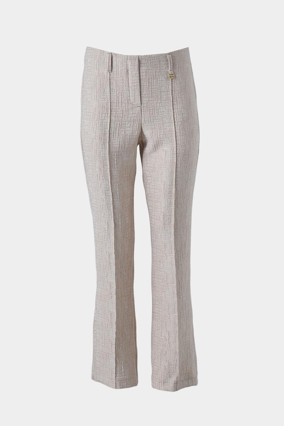 Брюки Bianca в клетку бежевые