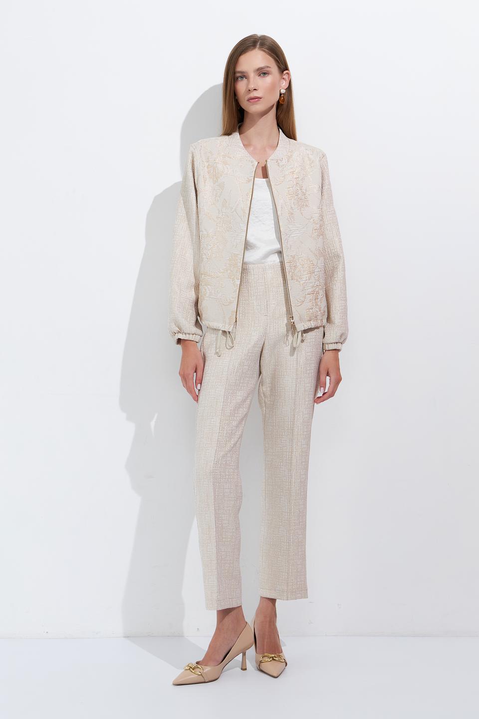 Жакет Bianca с вышивкой бежевый