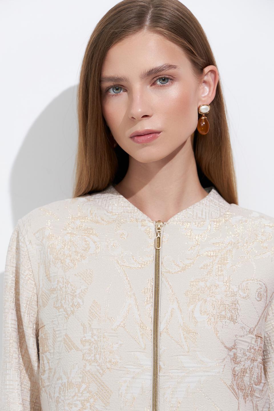 Жакет Bianca с вышивкой бежевый