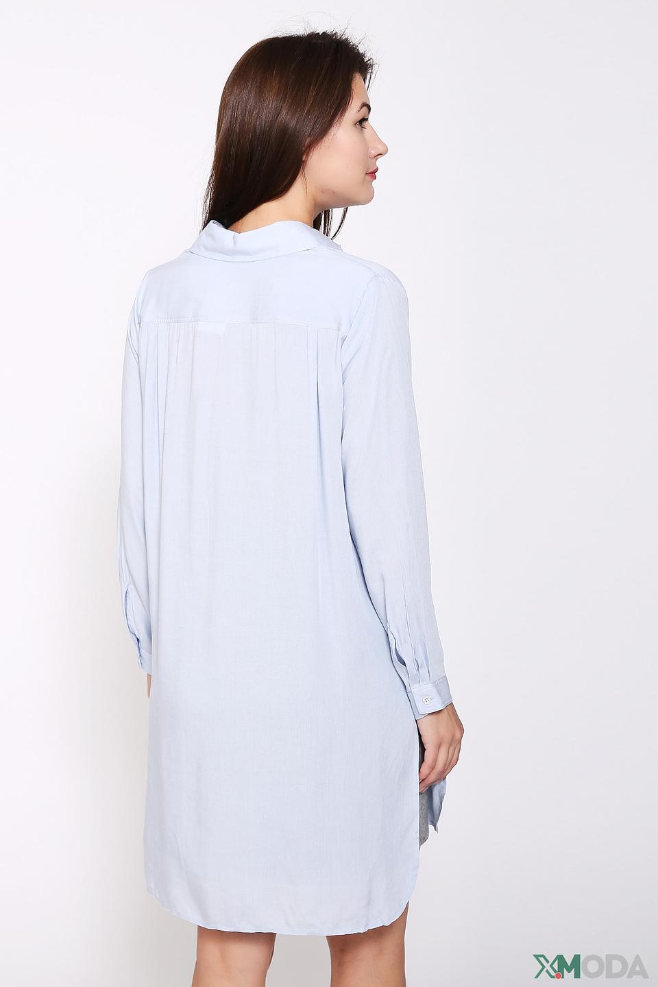 Рубашка Pezzo голубая с карманами