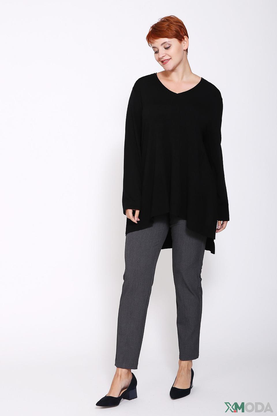 Пуловер Via Appia чёрный асимметричный