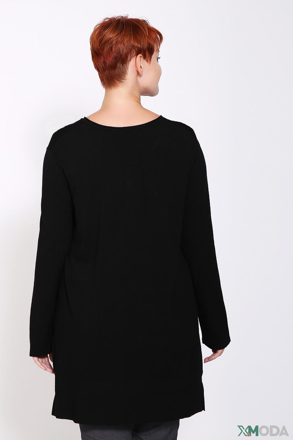 Пуловер Via Appia чёрный асимметричный