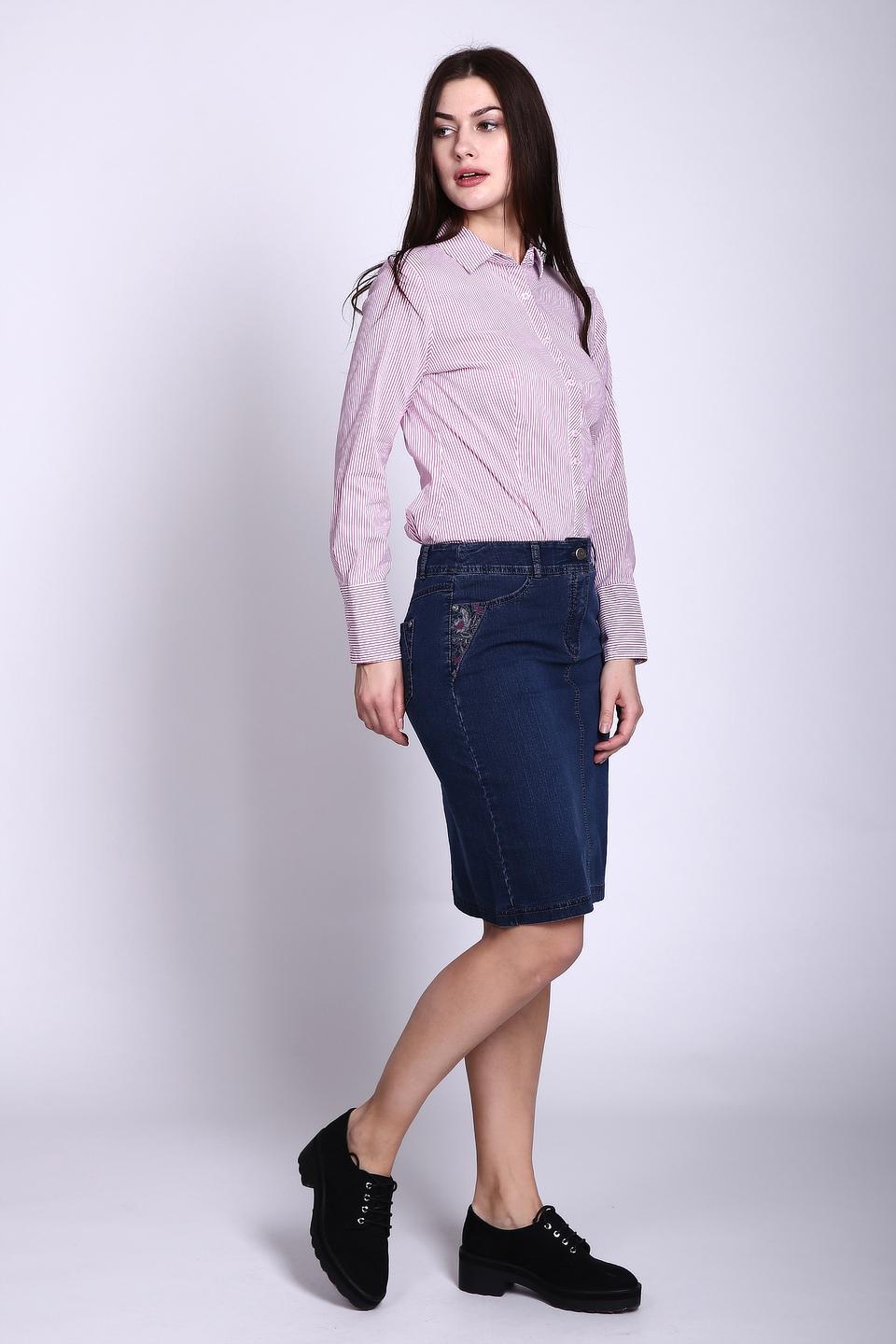 Джинсовая юбка Gerry Weber с вышивкой