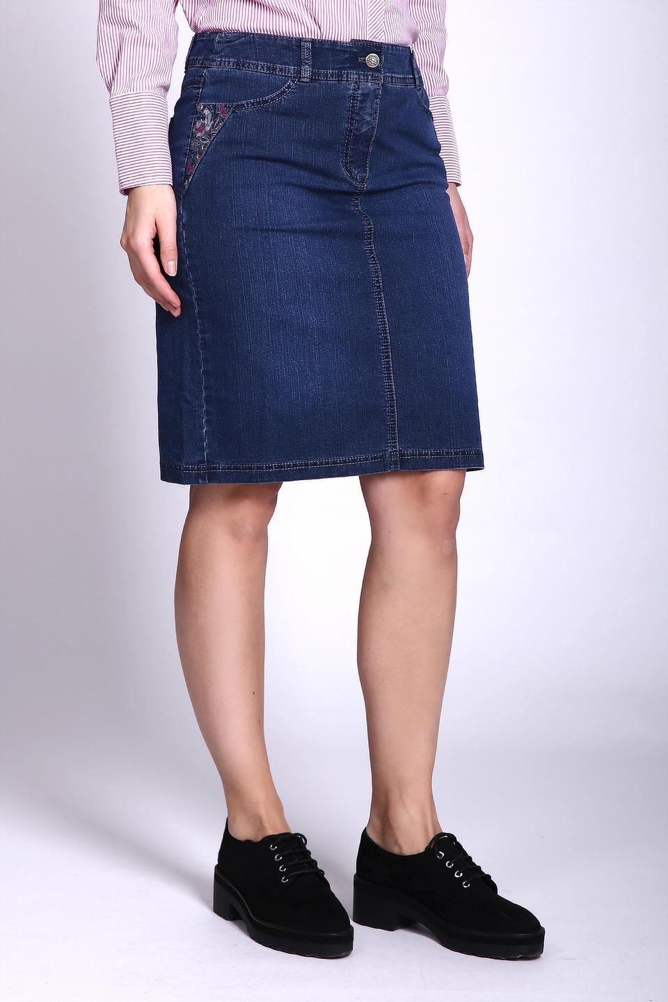 Джинсовая юбка Gerry Weber с вышивкой