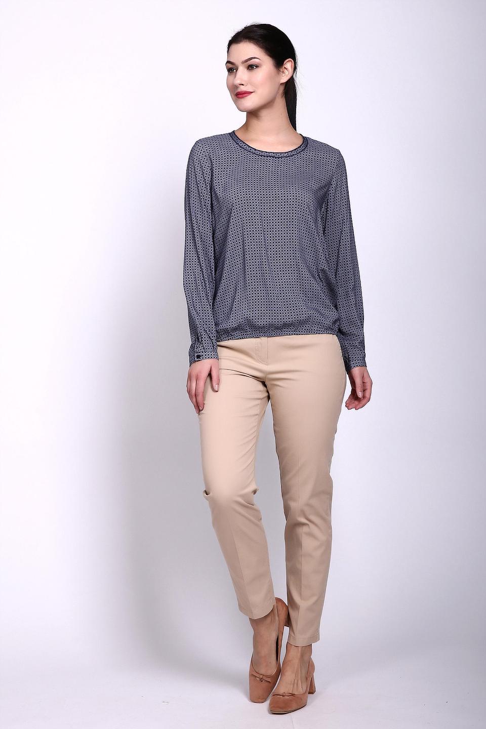 Блуза Gerry Weber синяя с геометрическим узором