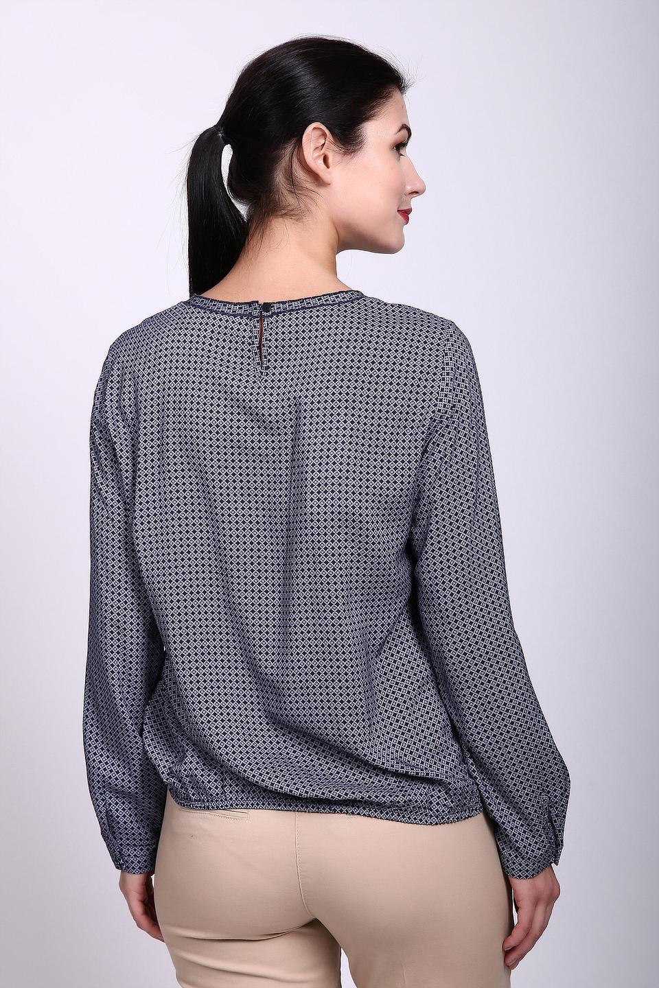 Блуза Gerry Weber синяя с геометрическим узором