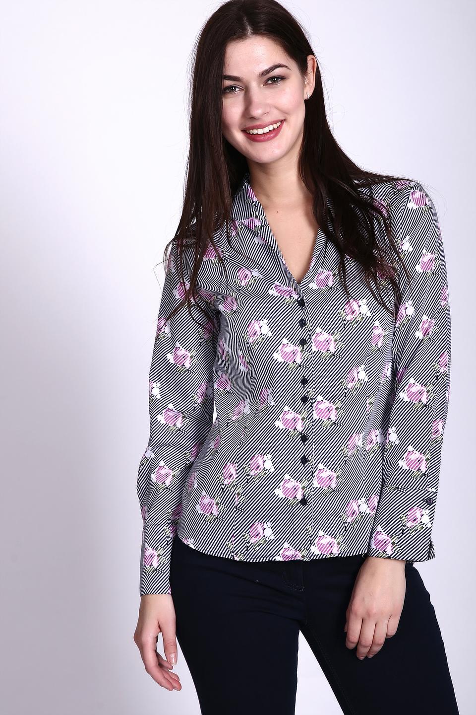 Блузка Gerry Weber в полоску с цветами