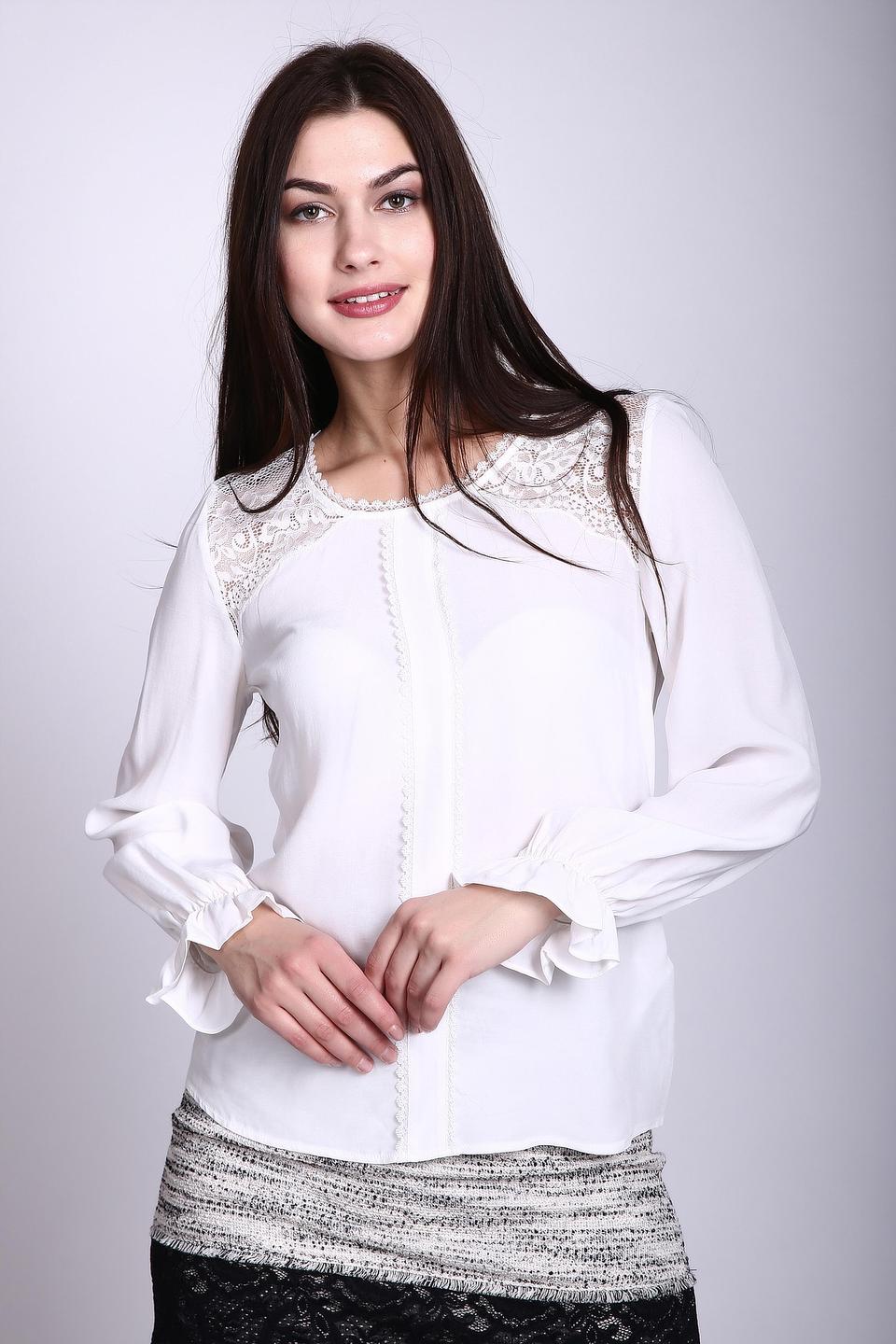 Блуза Taifun с кружевом белый