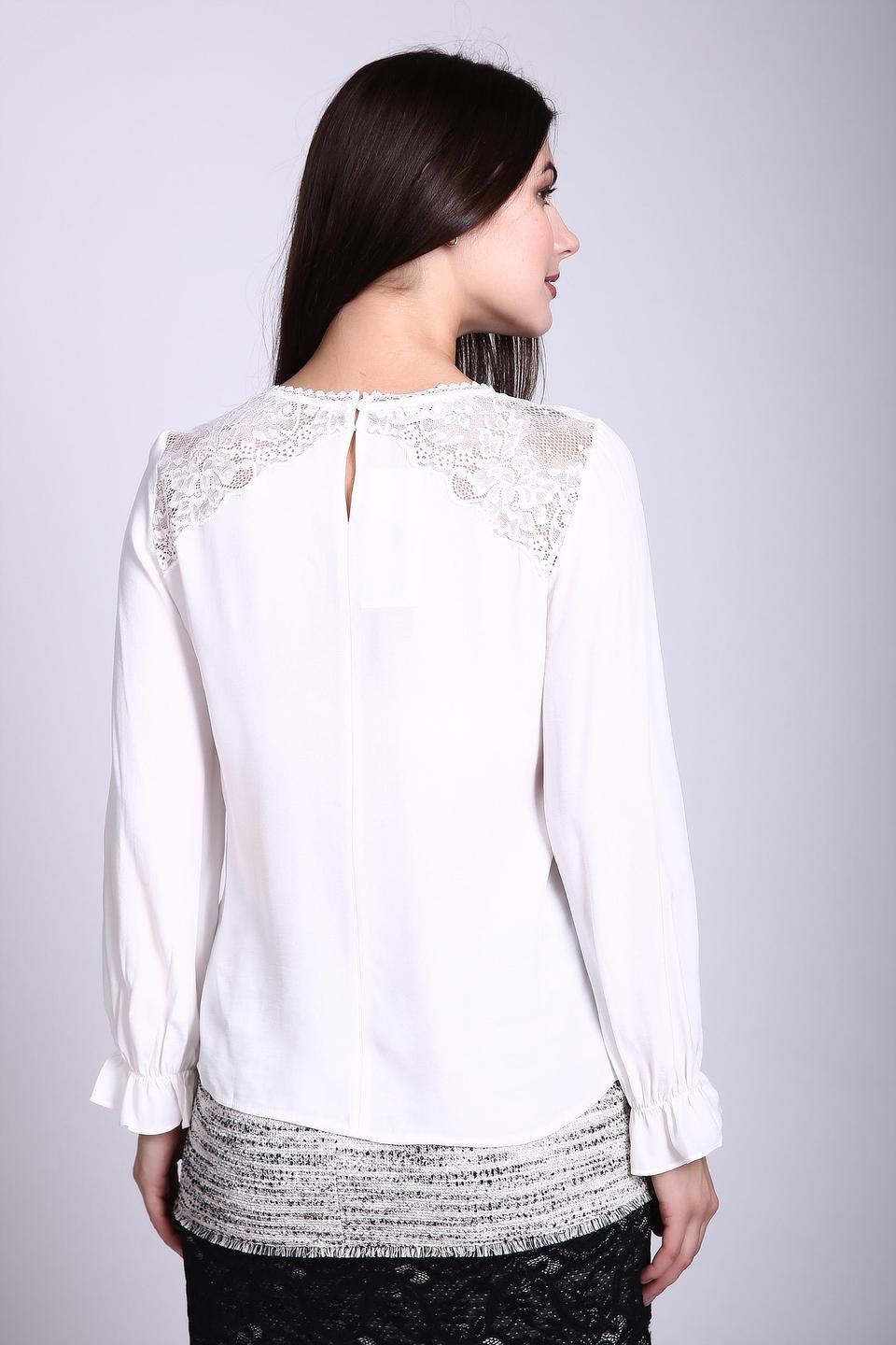 Блуза Taifun с кружевом белый