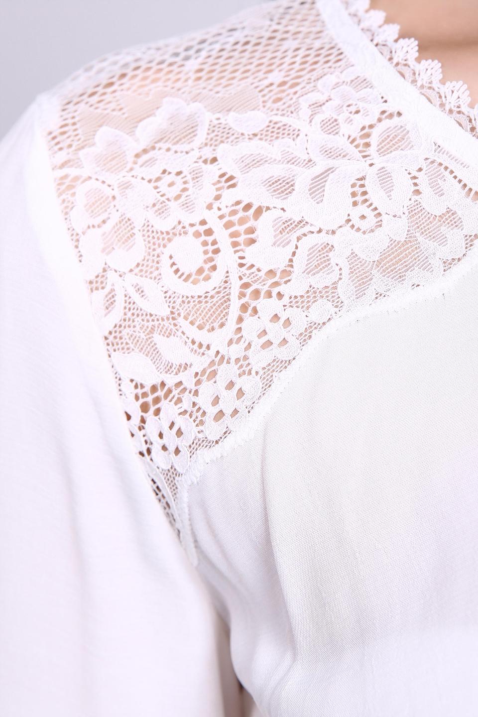 Блуза Taifun с кружевом белый
