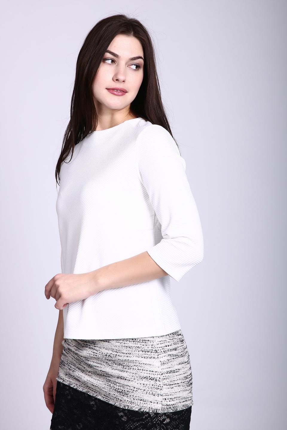 Блуза Taifun с рукавом 3/4 белая