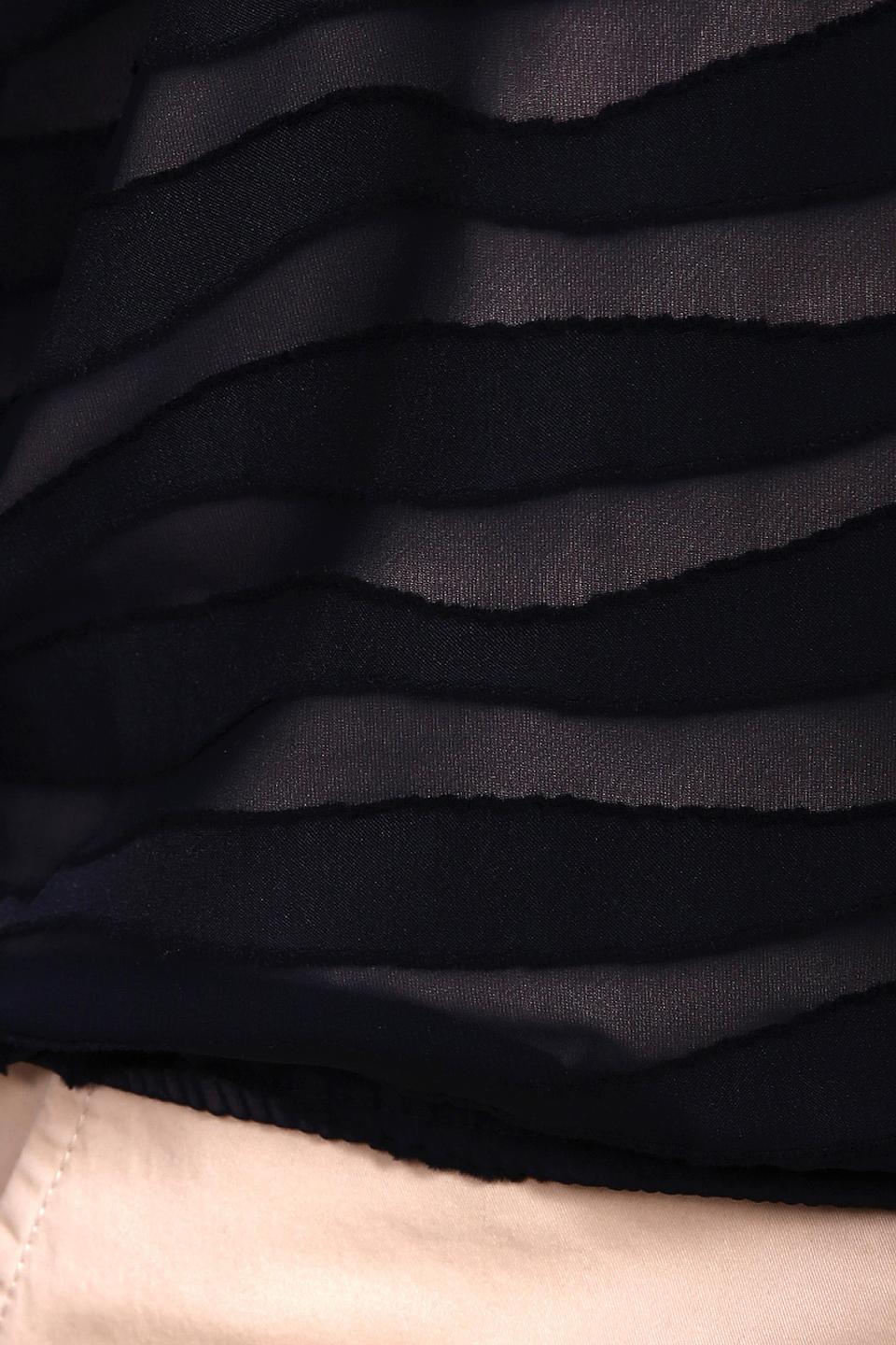 Блуза Gerry Weber черная с волнистым принтом