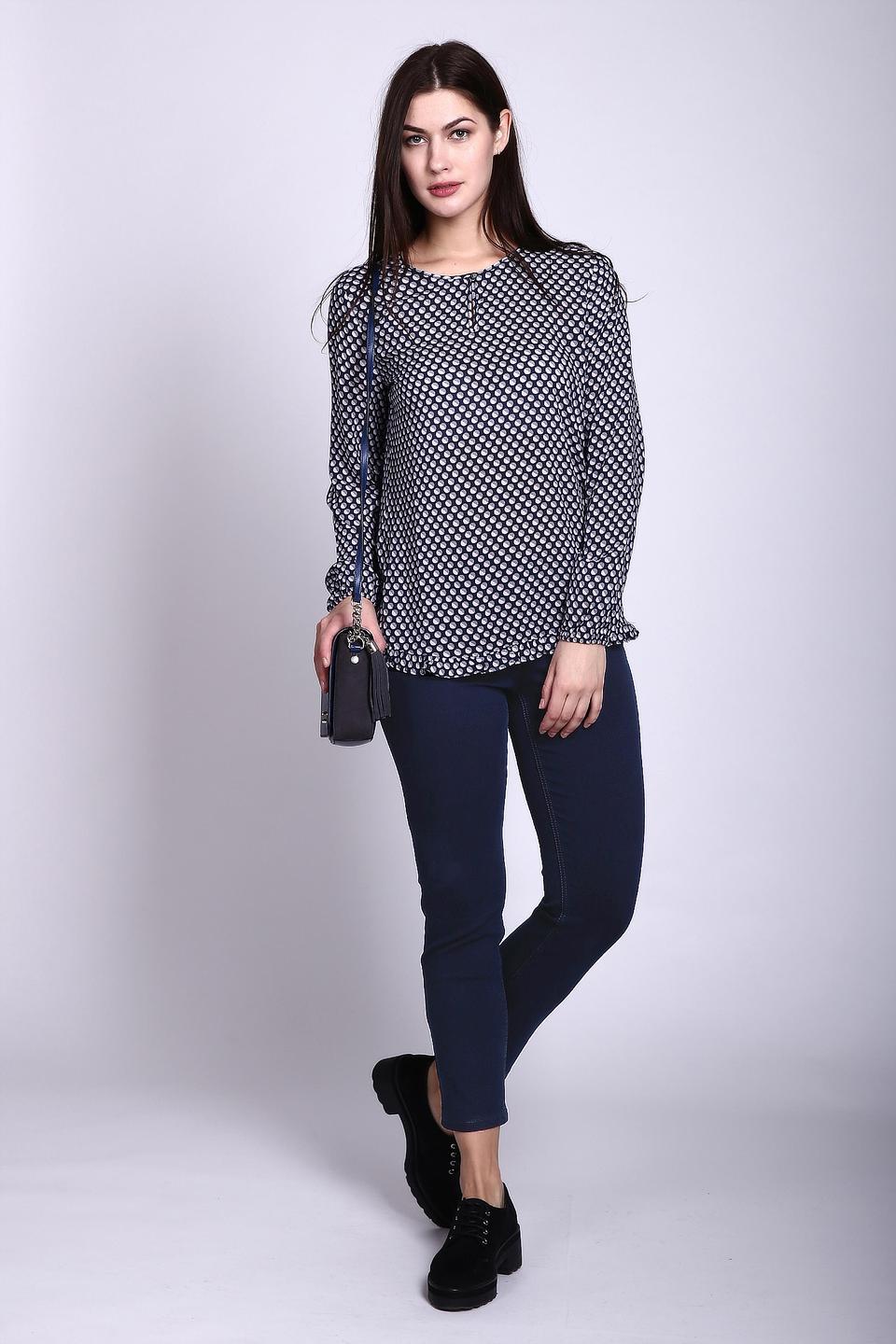 Капри Gerry Weber синие с молниями