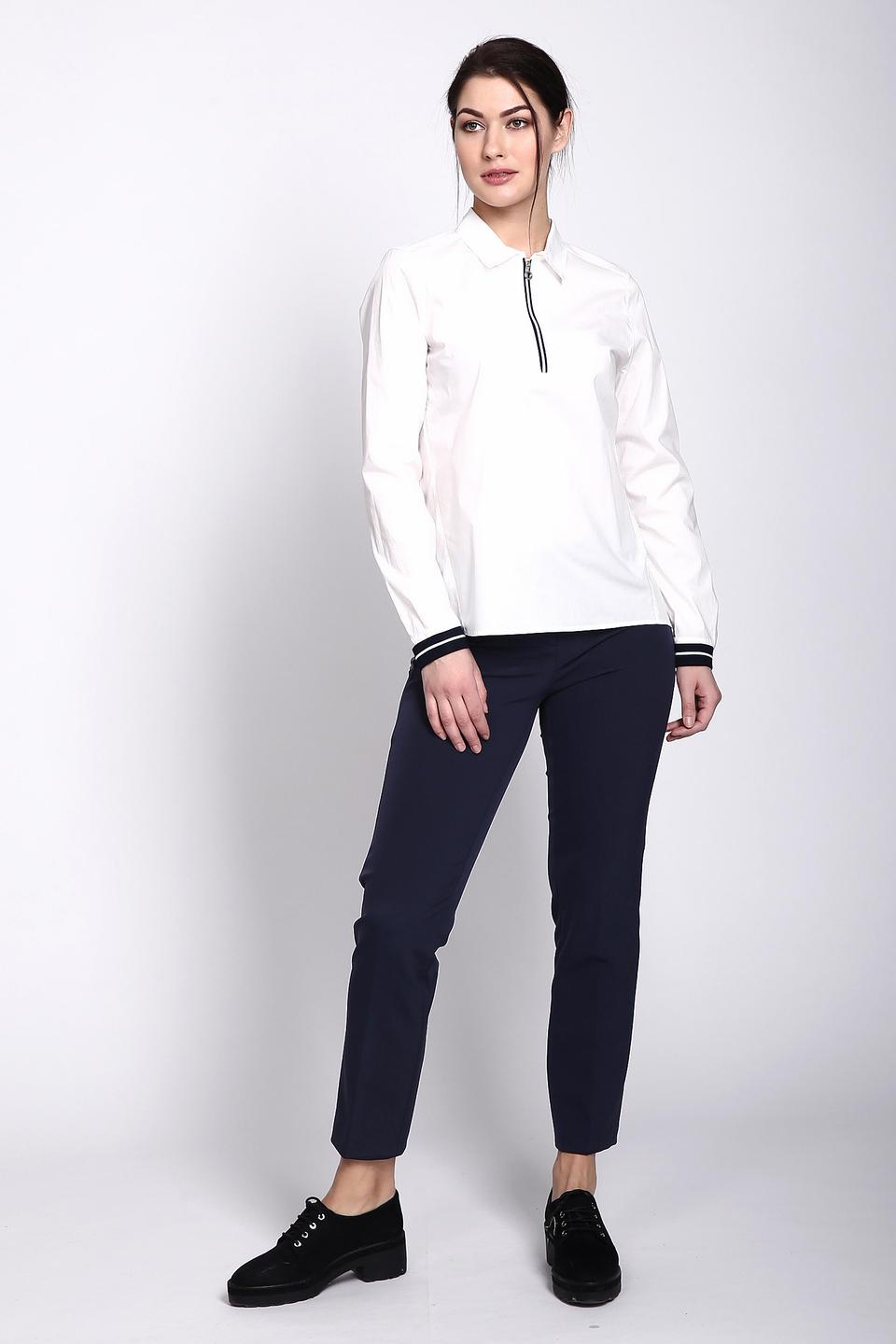 Блуза Taifun с молнией белый