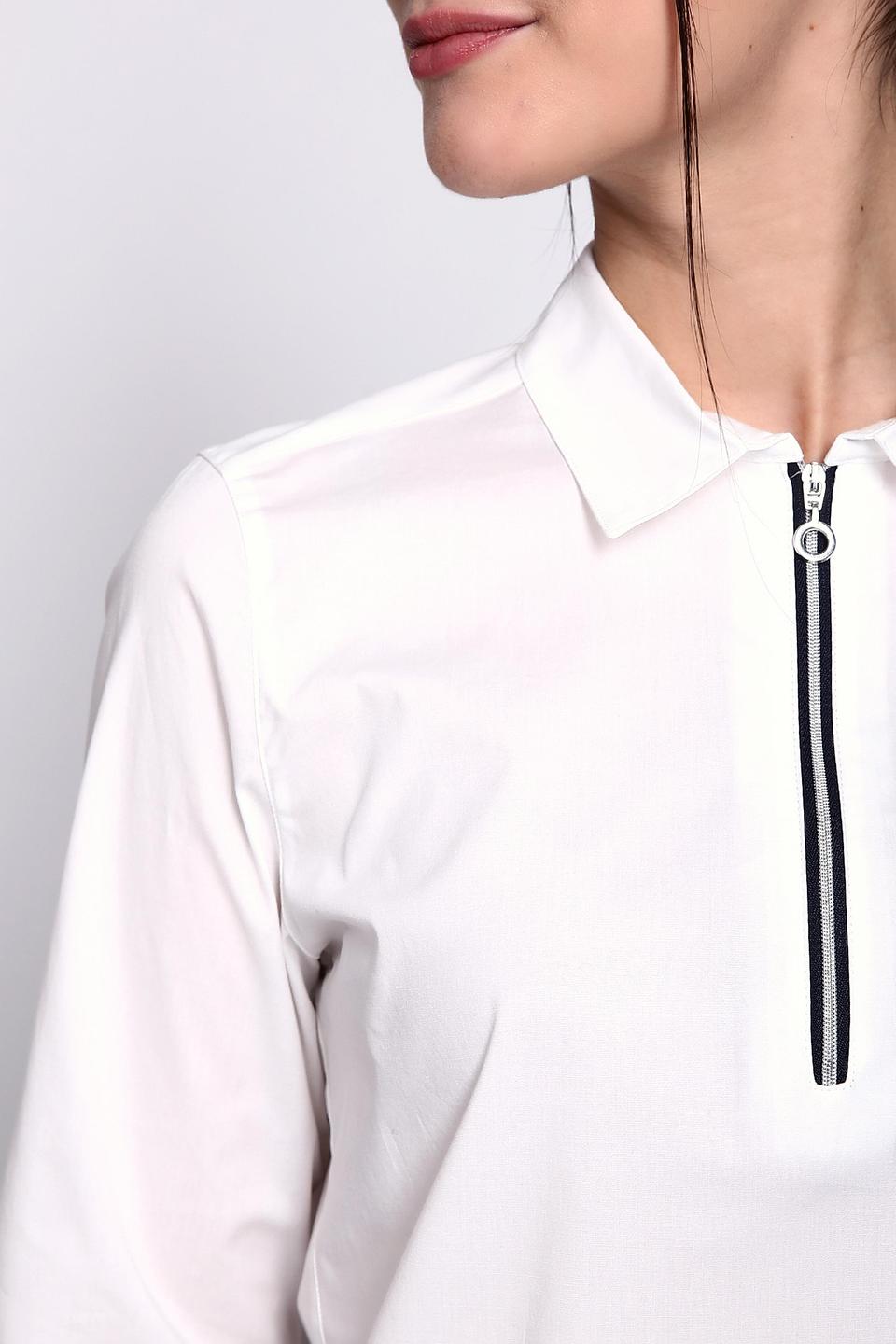 Блуза Taifun с молнией белый