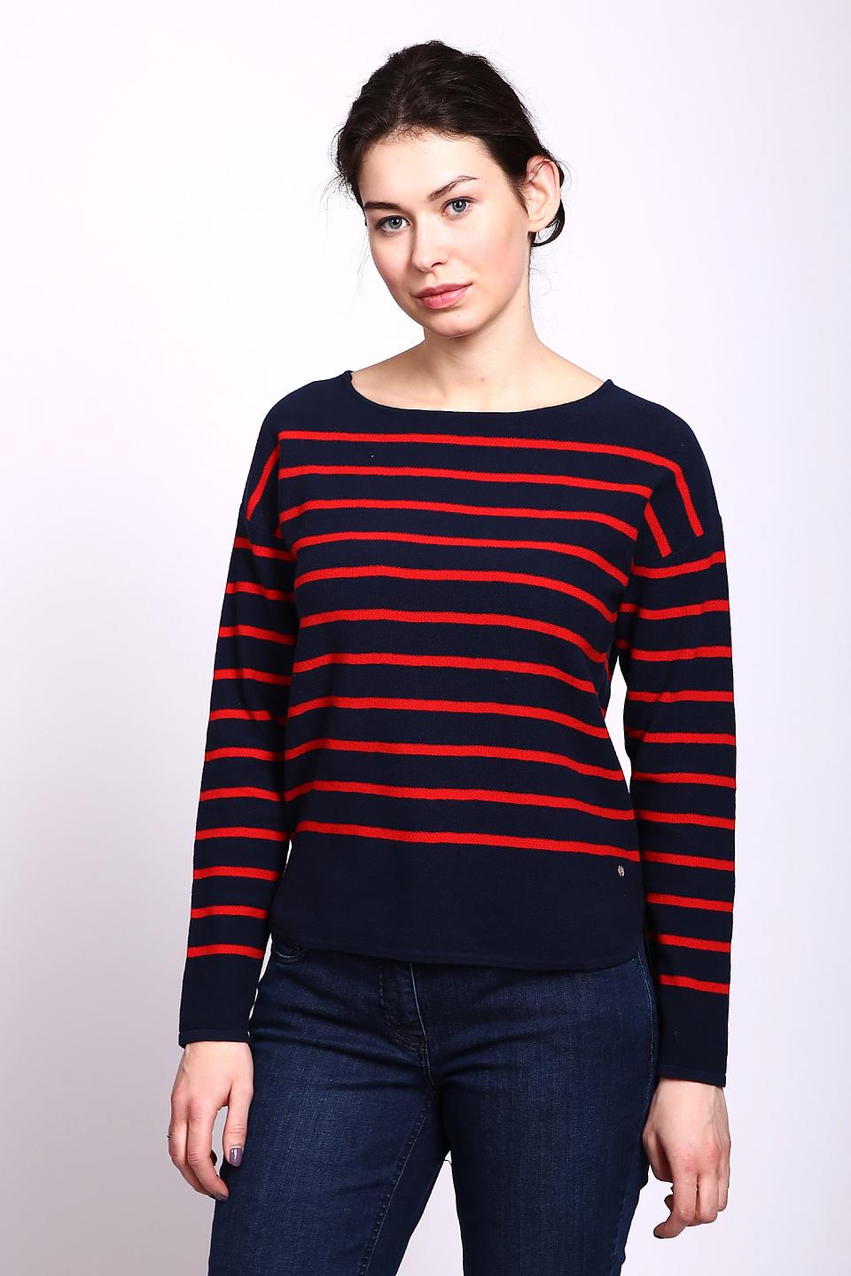 Пуловер Gerry Weber в полоску синий