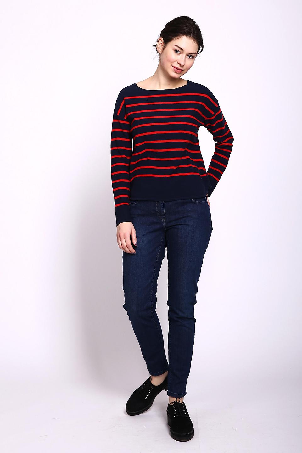 Пуловер Gerry Weber в полоску синий