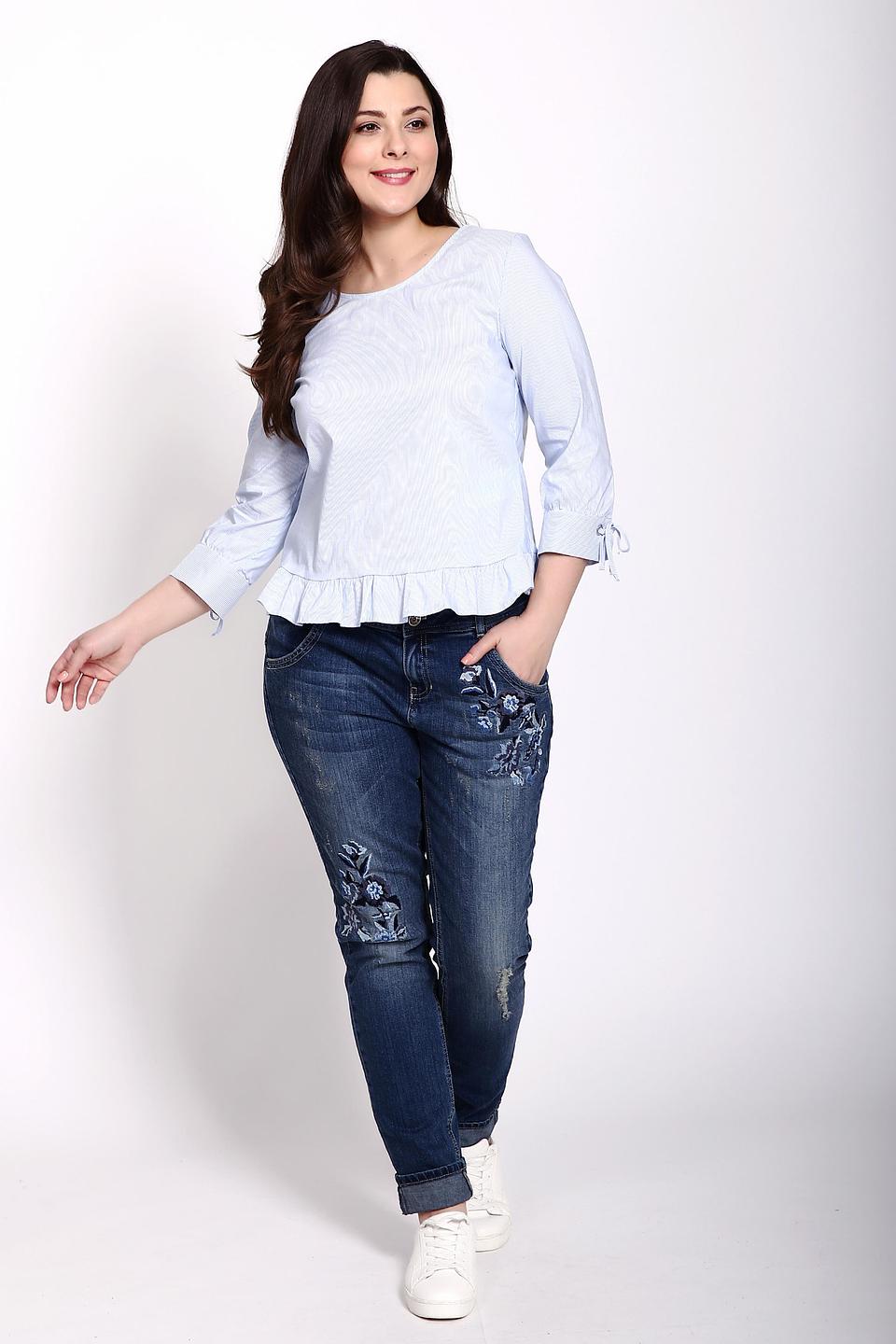 Блуза Taifun в полоску с рукавами-фонариками