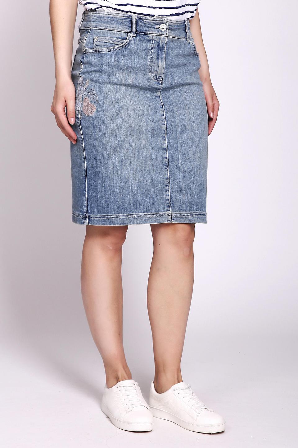 Юбка Gerry Weber джинсовая с вышивкой