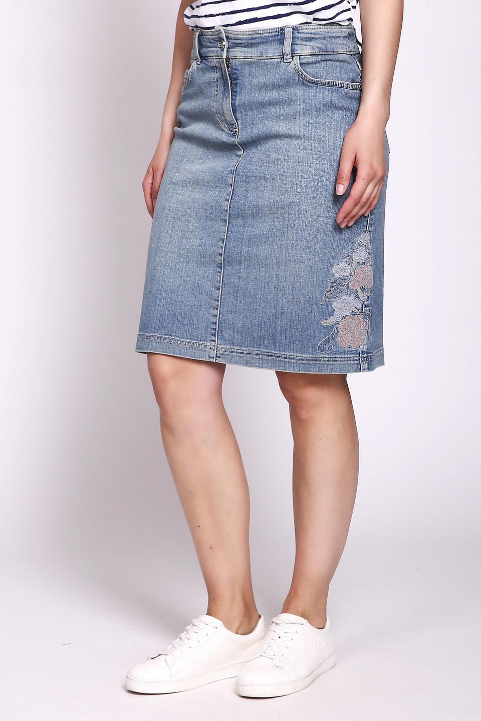 Юбка Gerry Weber джинсовая с вышивкой