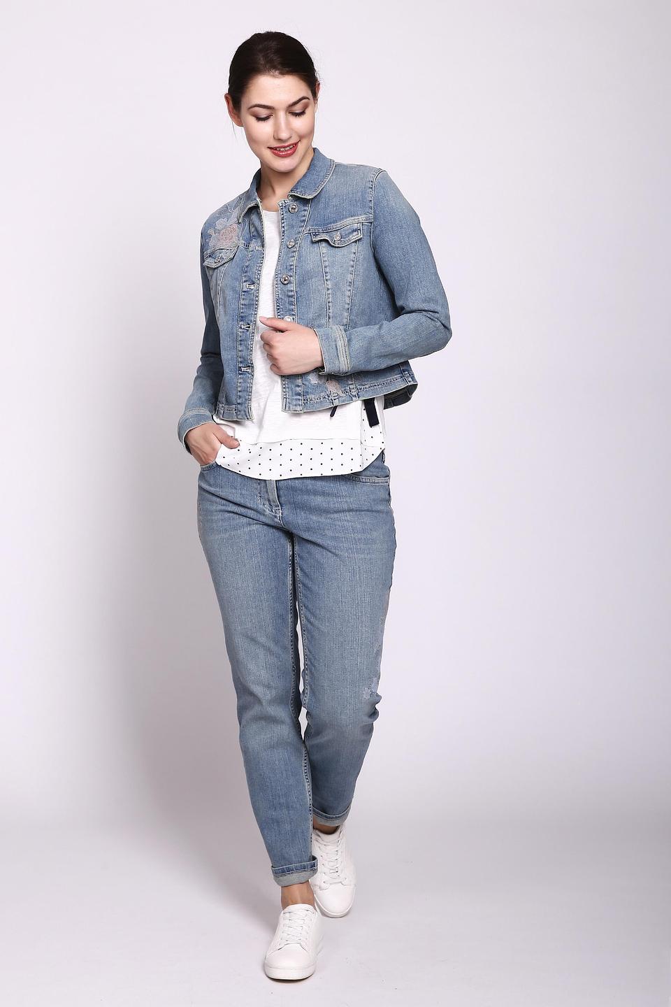 Жакет Gerry Weber с вышивкой голубой