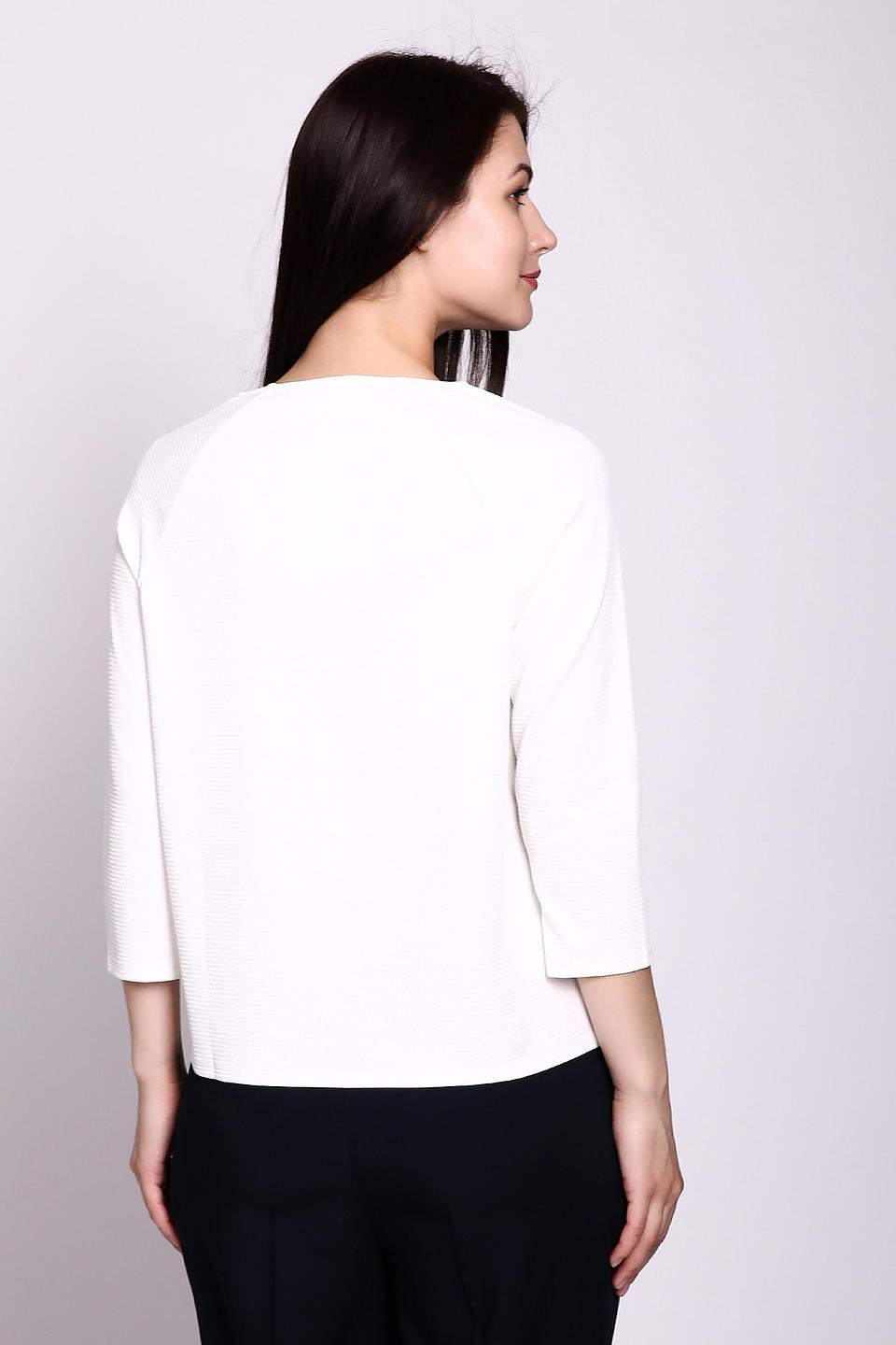 Блуза Gerry Weber белая с декоративными жемчужными элементами