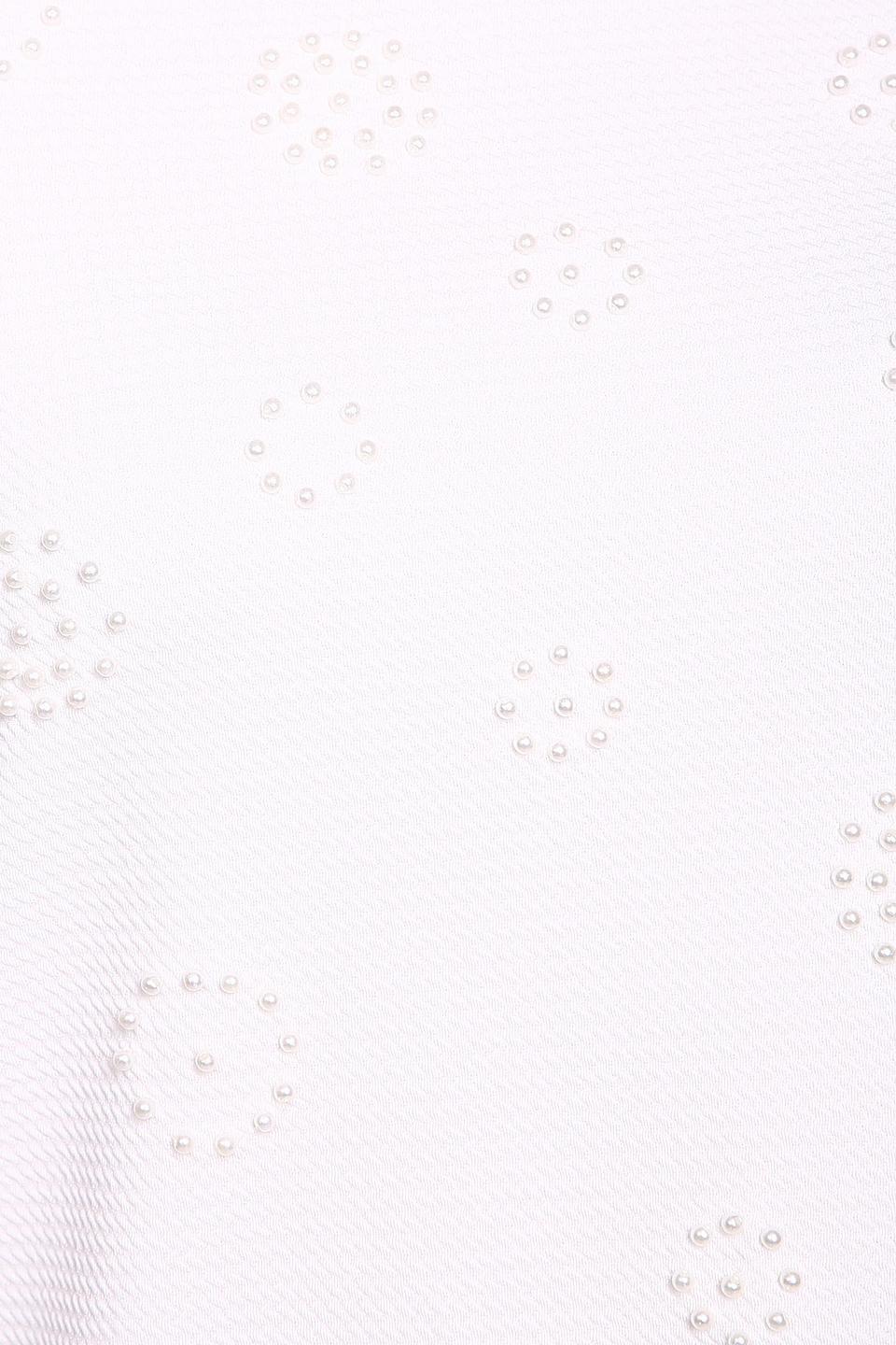 Блуза Gerry Weber белая с декоративными жемчужными элементами