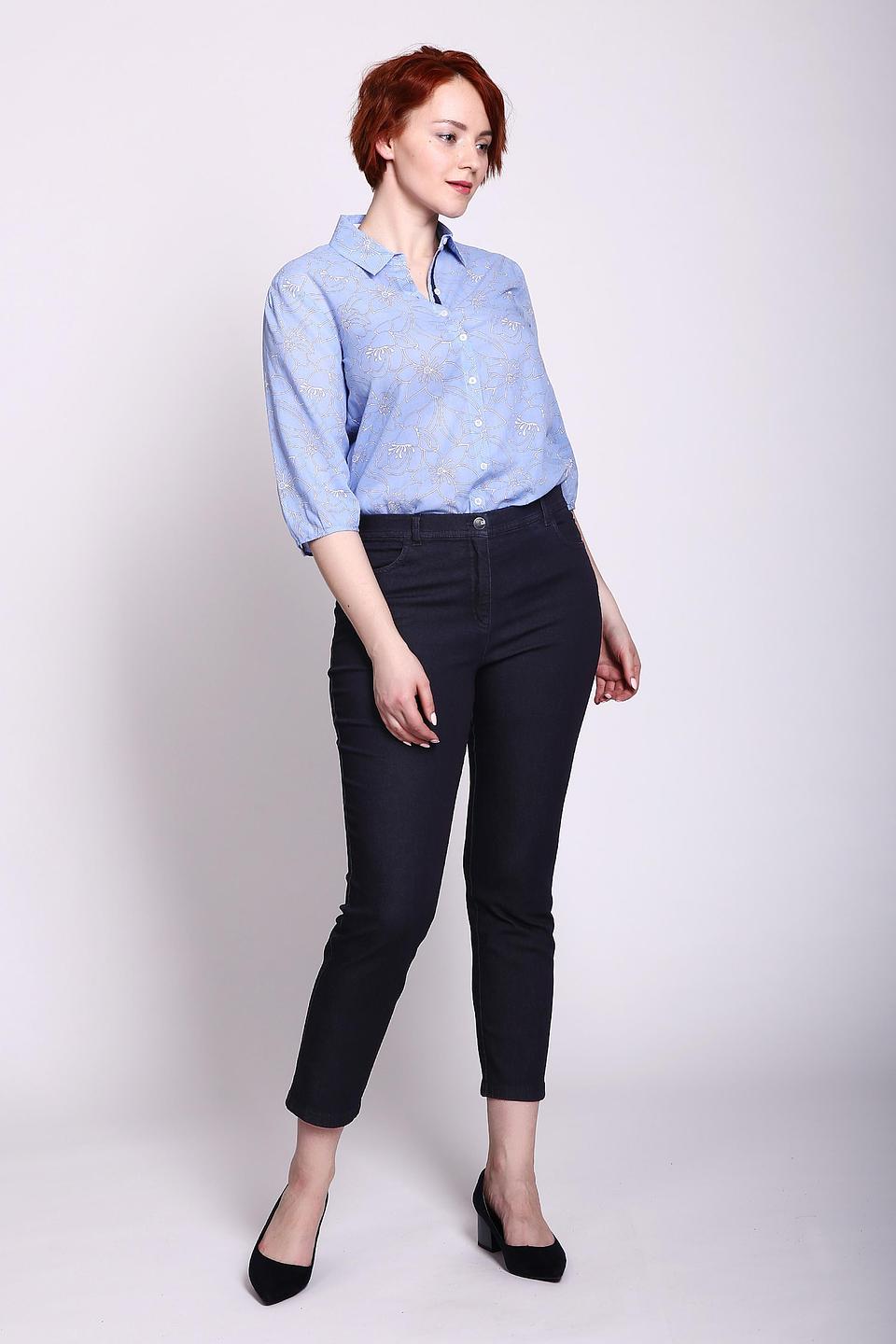 Блуза Gerry Weber голубая с цветочным принтом