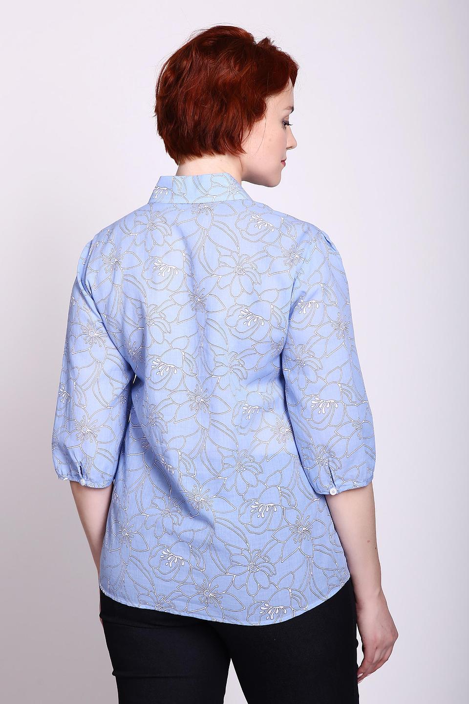 Блуза Gerry Weber голубая с цветочным принтом