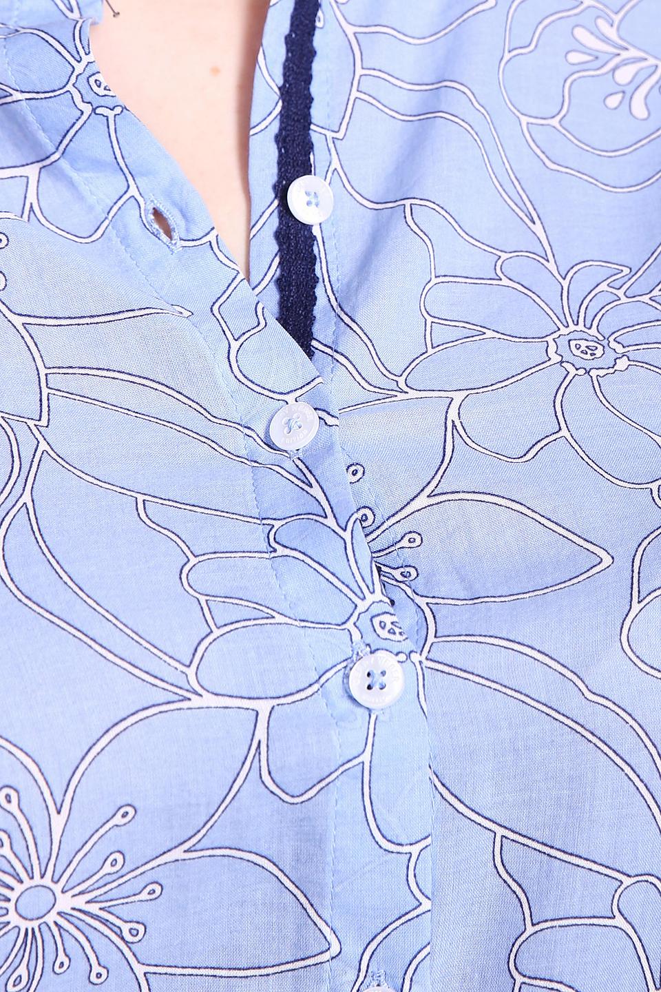 Блуза Gerry Weber голубая с цветочным принтом