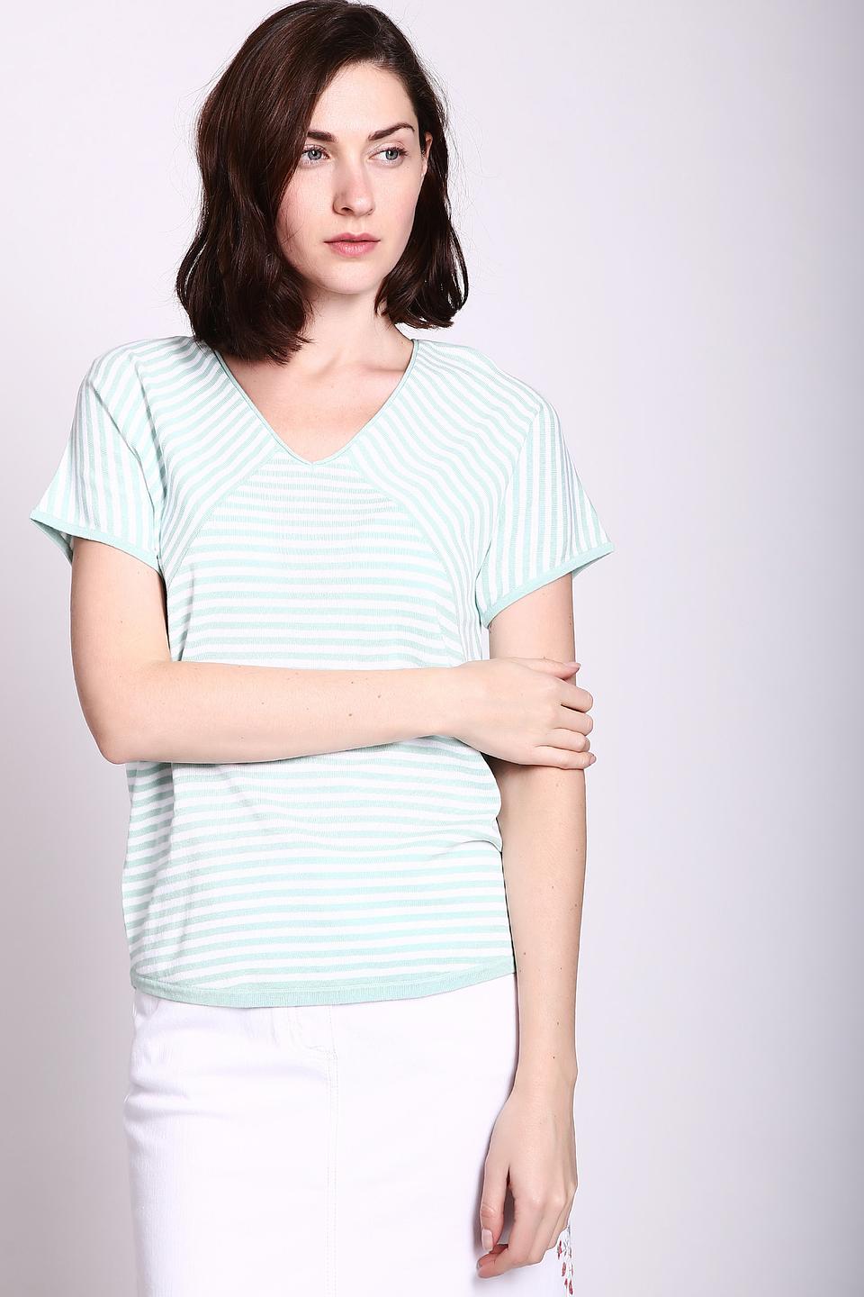 Пуловер Gerry Weber в полоску мятный