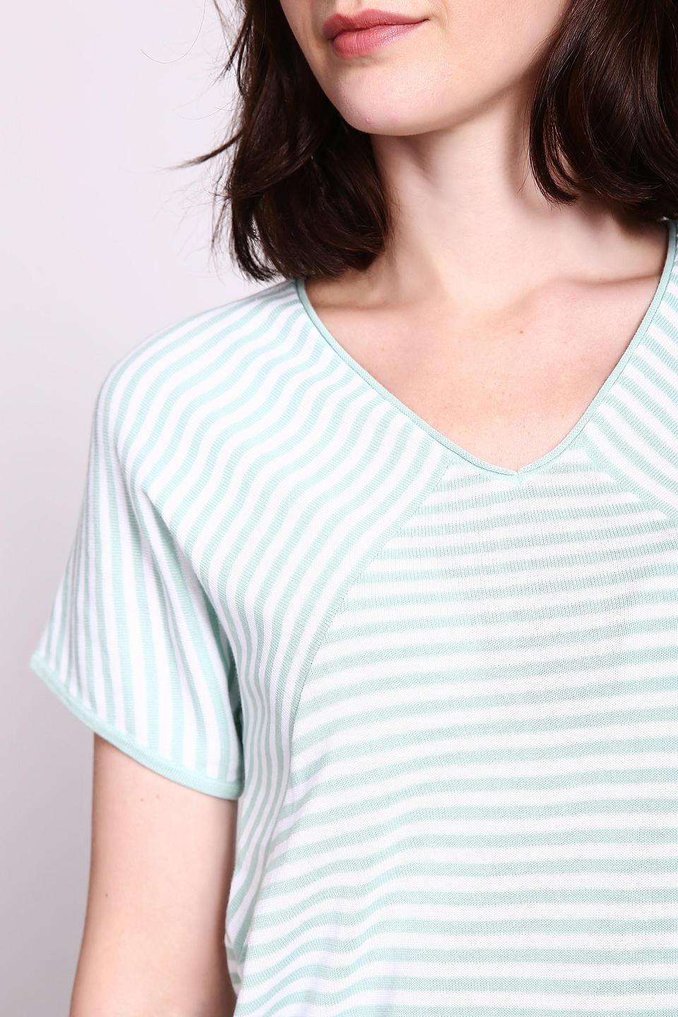 Пуловер Gerry Weber в полоску мятный