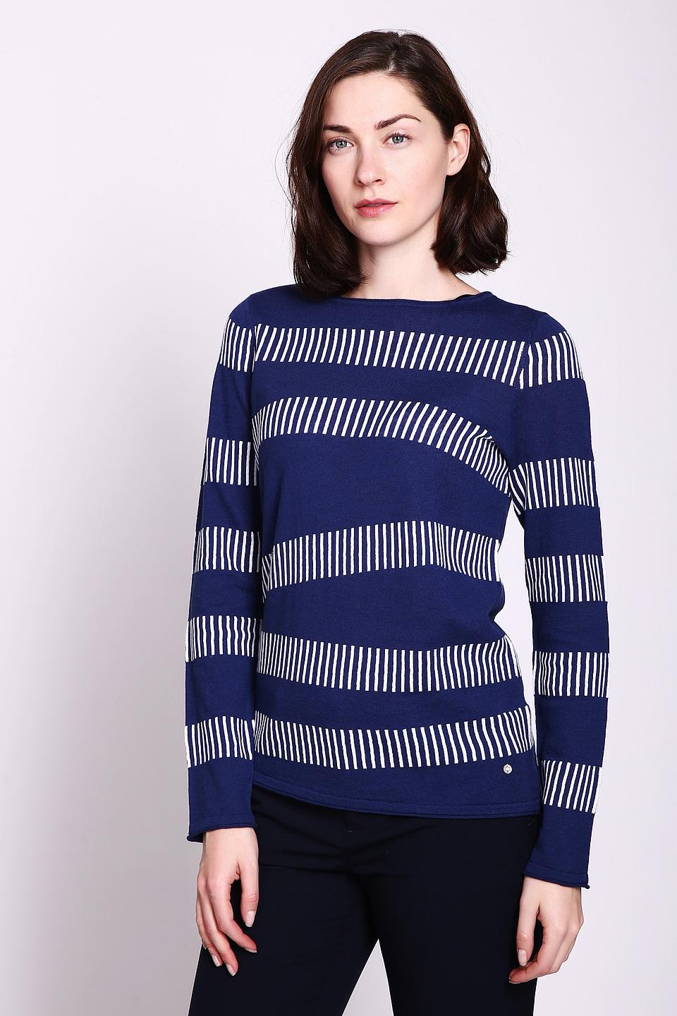 Пуловер Gerry Weber в полоску синий