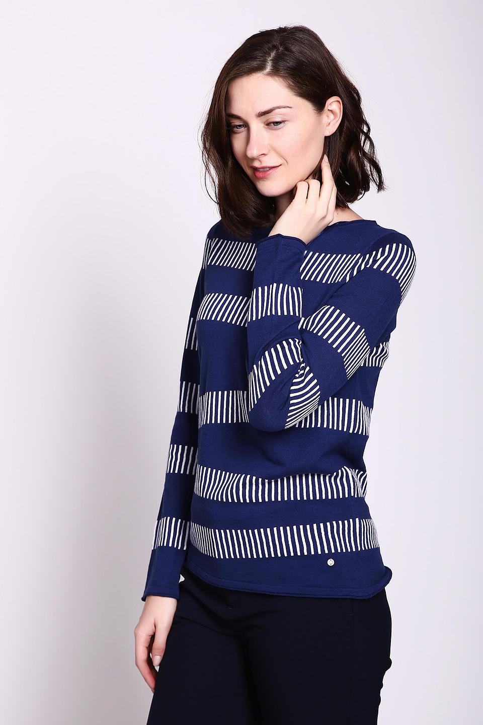Пуловер Gerry Weber в полоску синий