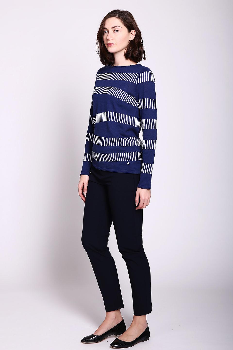 Пуловер Gerry Weber в полоску синий