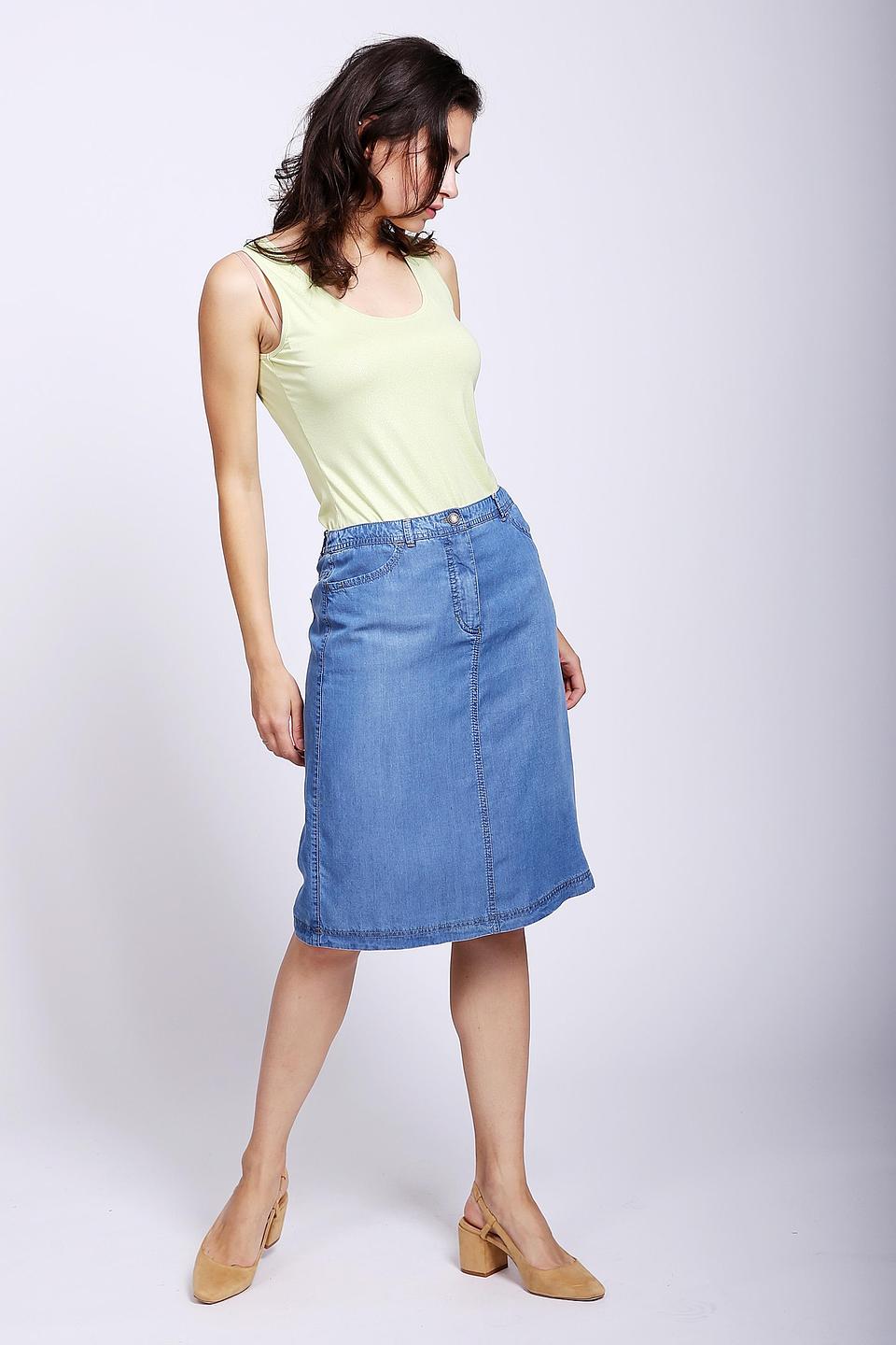 Юбка Gerry Weber деним синяя