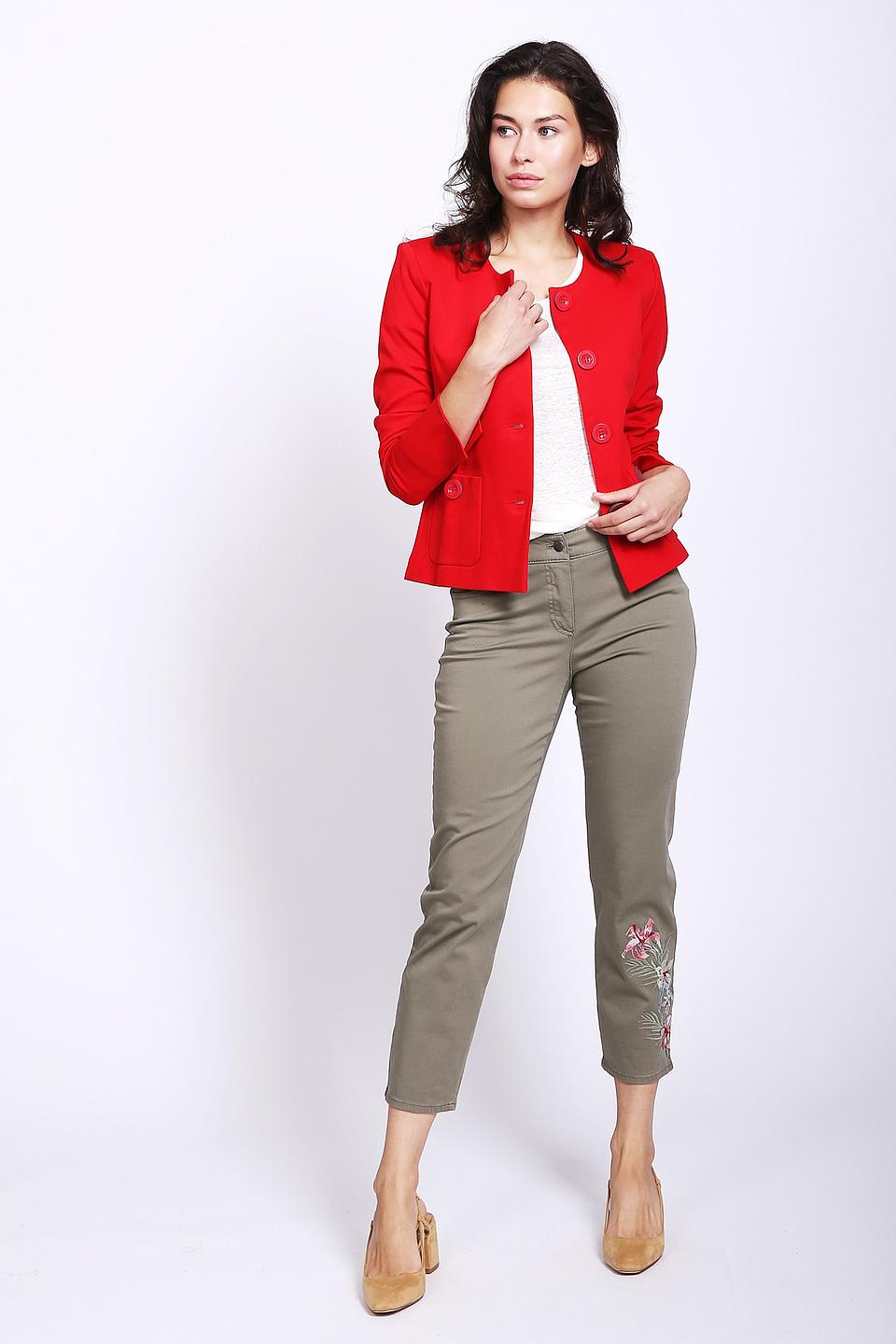 Брюки Gerry Weber с вышивкой хаки