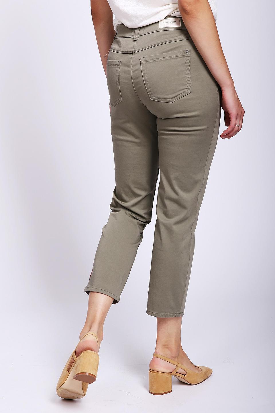 Брюки Gerry Weber с вышивкой хаки