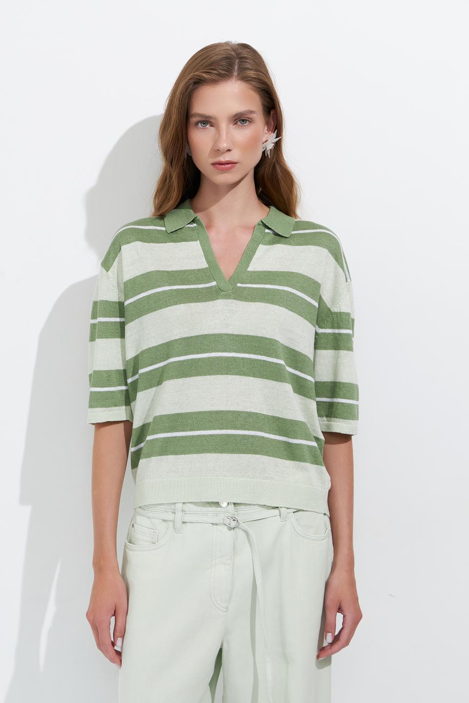 Пуловер Luisa Cerano в полоску