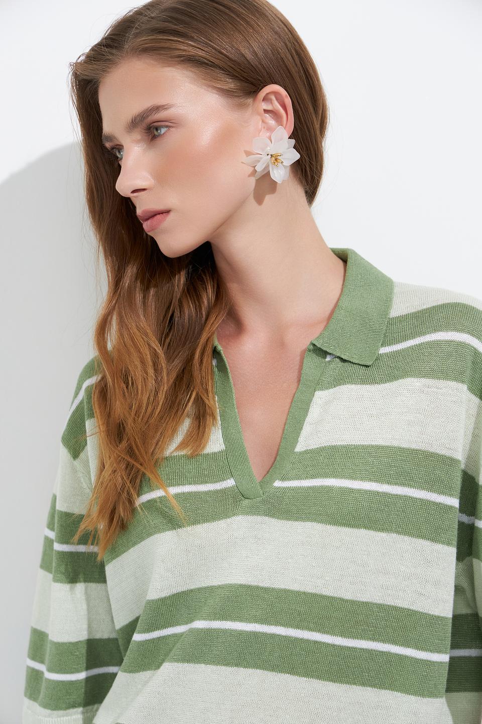 Пуловер Luisa Cerano в полоску