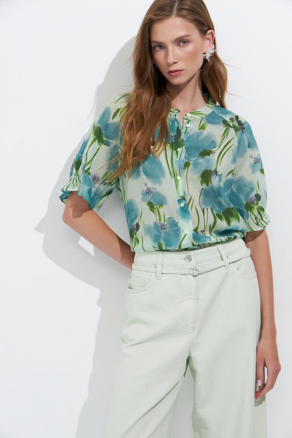 Блуза Luisa Cerano с цветочным принтом