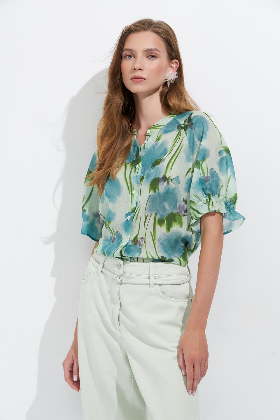 Блуза Luisa Cerano с цветочным принтом