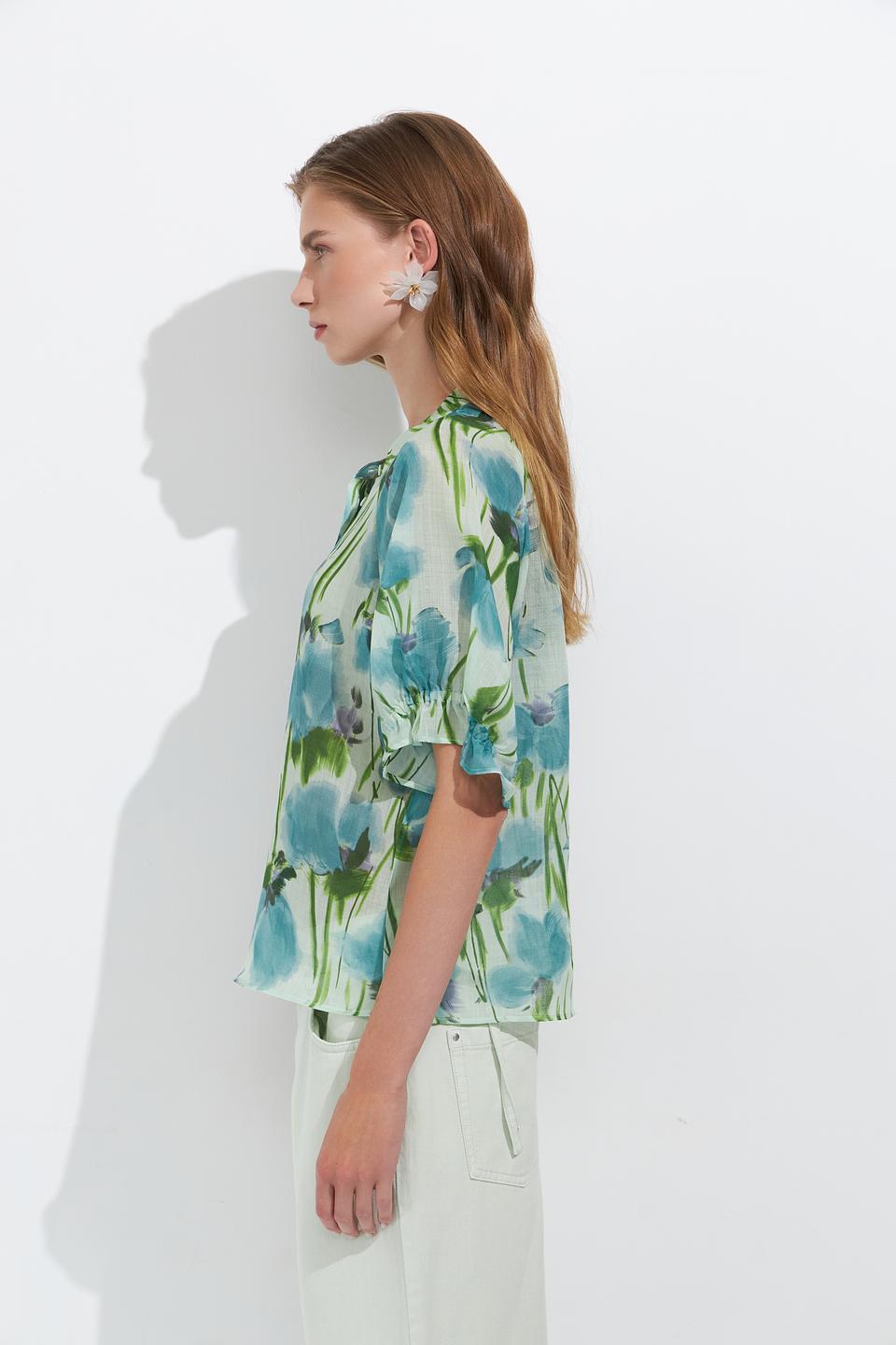 Блуза Luisa Cerano с цветочным принтом