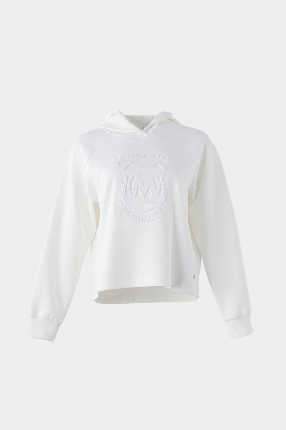 Пуловер Monari с логотипом белый