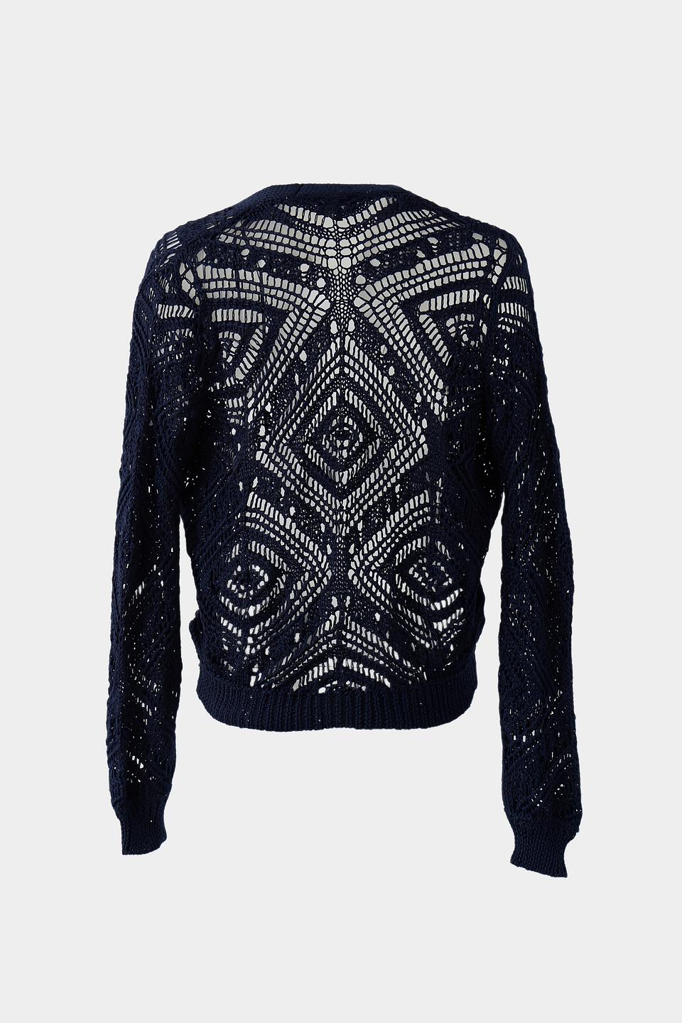 Жакет Monari вязаный тёмно-синий